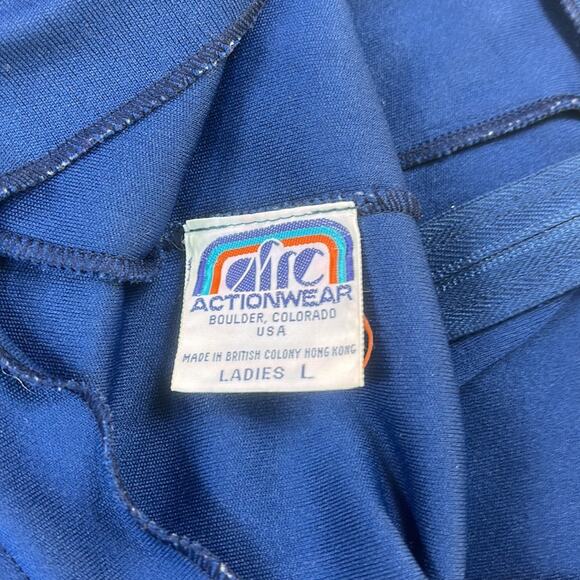 Vintage 70s Afrc Actionwear sweet jumper capri running pants, size L - Picture 7 of 8